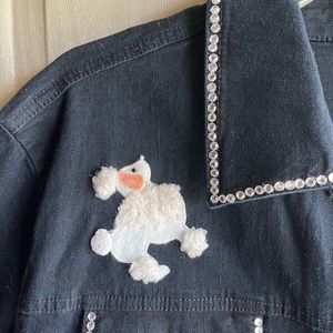 Vintage Poodle Design Jean Jacket… Rockabilly